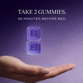 Gummies de Magnésium NightMAG ELEMENT12 cerise avec un verre d'eau