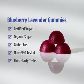 Gummies de magnésium Nordic Naturals, présentation sur une table