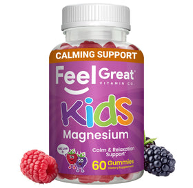 Gummies de magnésium pour enfants The Feel Great Vitamin Company, paquet de 60 unités