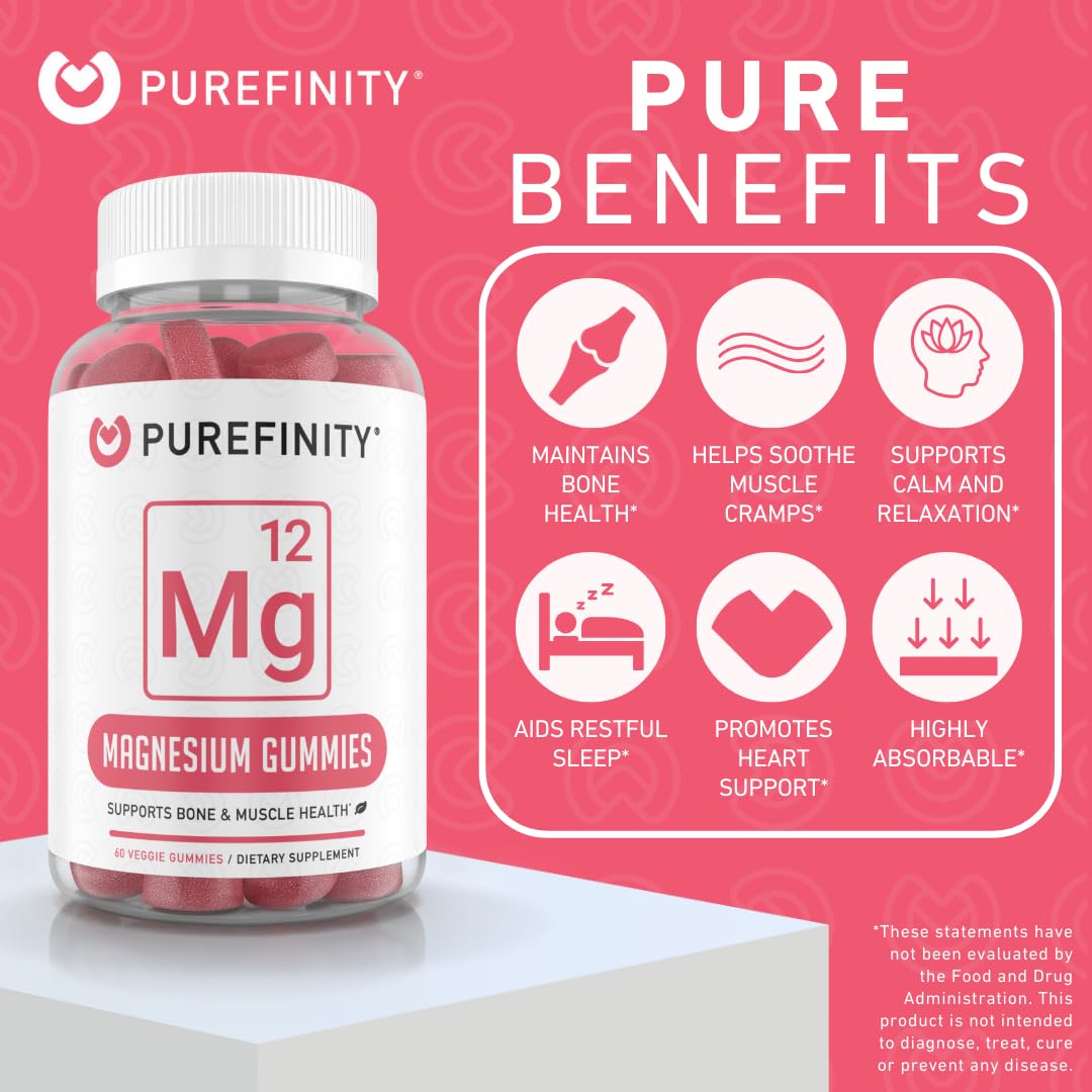 Gummies de Magnésium PUREFINITY avec un goût de framboise