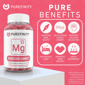 Gummies de Magnésium PUREFINITY avec un goût de framboise