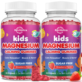 Gummies de magnésium ReviNutra 2 pack 400mg fraise vue avant
