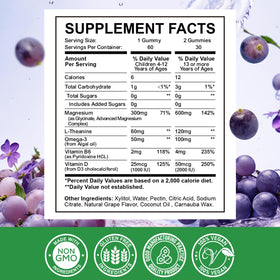 Gummies de Magnésium ReviNutra avec des ingrédients clés