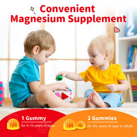 Gummies de magnésium ReviNutra, dosage recommandé sur l'emballage