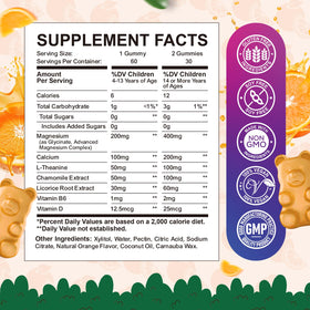 Gummies de magnésium ReviNutra, emballage et informations