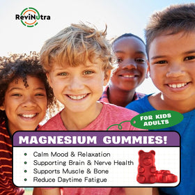 Gummies de Magnésium ReviNutra en gros plan
