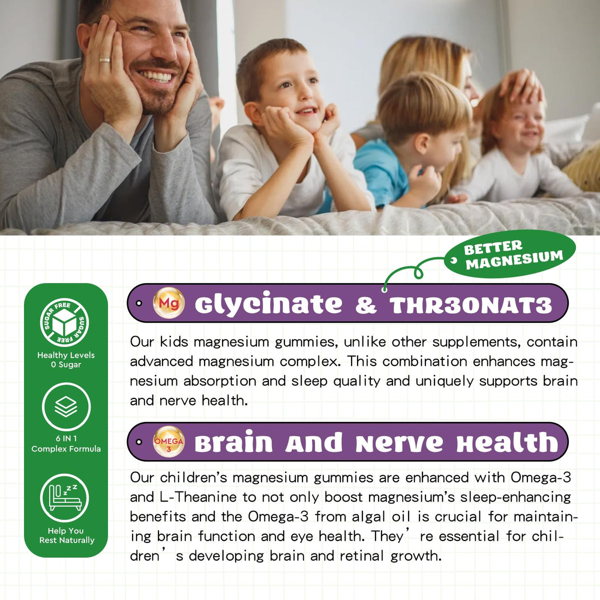 Gummies de Magnésium ReviNutra en prise par un enfant