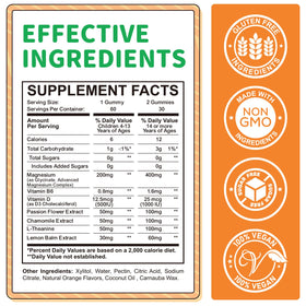 Gummies de Magnésium ReviNutra, vue de côté avec étiquette