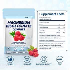 Gummies de magnésium RFOLQ dans une main