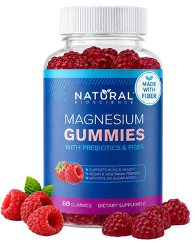Gummies de magnésium sans sucre Natural BioScience, 500mg, 60 gummies