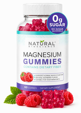 Gummies de magnésium sans sucre Natural BioScience vue de face