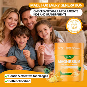 Gummies de magnésium SAYIDON avec un fond de fruits