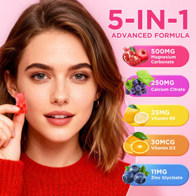 Gummies de magnésium softbear, présentation sur une table
