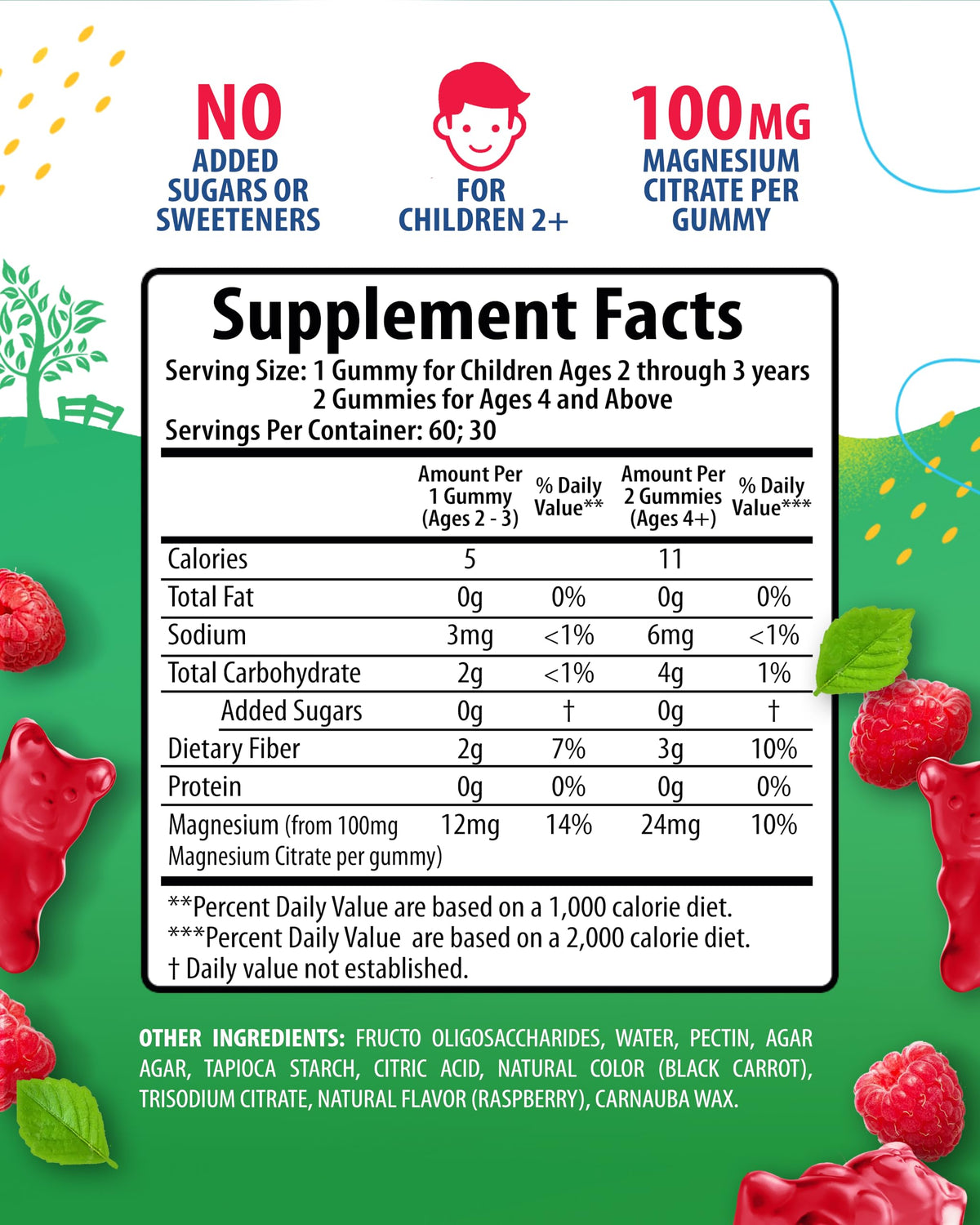Gummies de magnésium SUNNY SAM 100mg avec texture douce