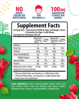 Gummies de magnésium SUNNY SAM 100mg avec texture douce
