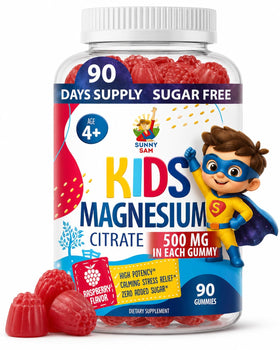 Gummies de magnésium SUNNY SAM 500mg pour enfants, vue de face