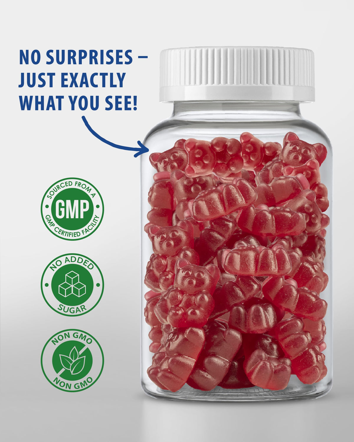 Gummies de magnésium SUNNY SAM, ingrédients naturels