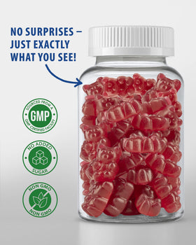 Gummies de magnésium SUNNY SAM, ingrédients naturels