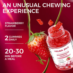 Gummies de magnésium taurate Velna zivs, format pratique