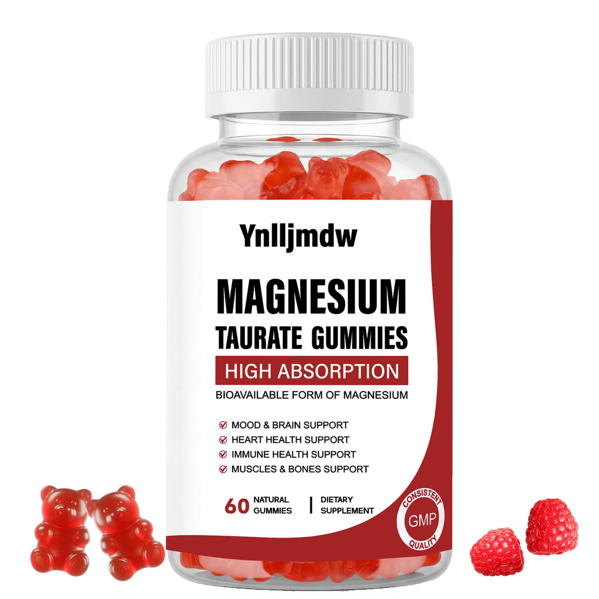 Gummies de magnésium taurate Ynlljmdw en boîte de 231g