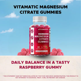 Gummies de Magnésium Vitamatic, présentation sur une table