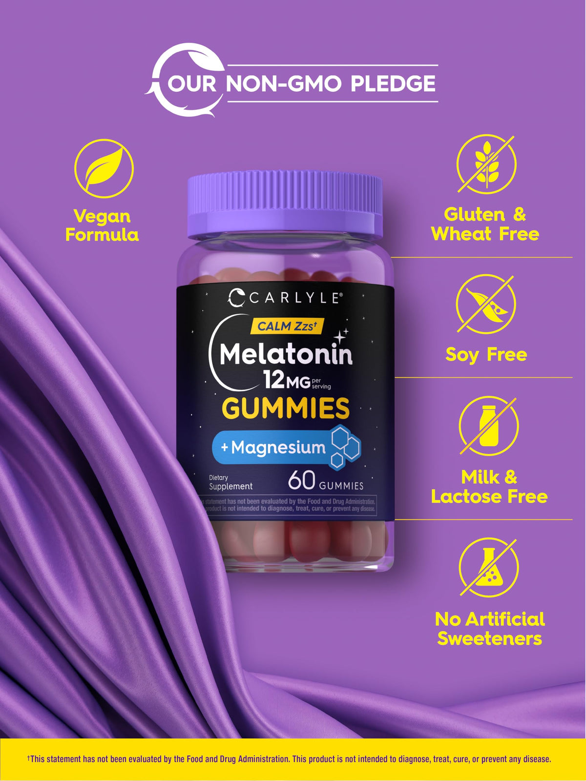 Gummies de Mélatonine Carlyle 12mg avec Magnésium - prise en main