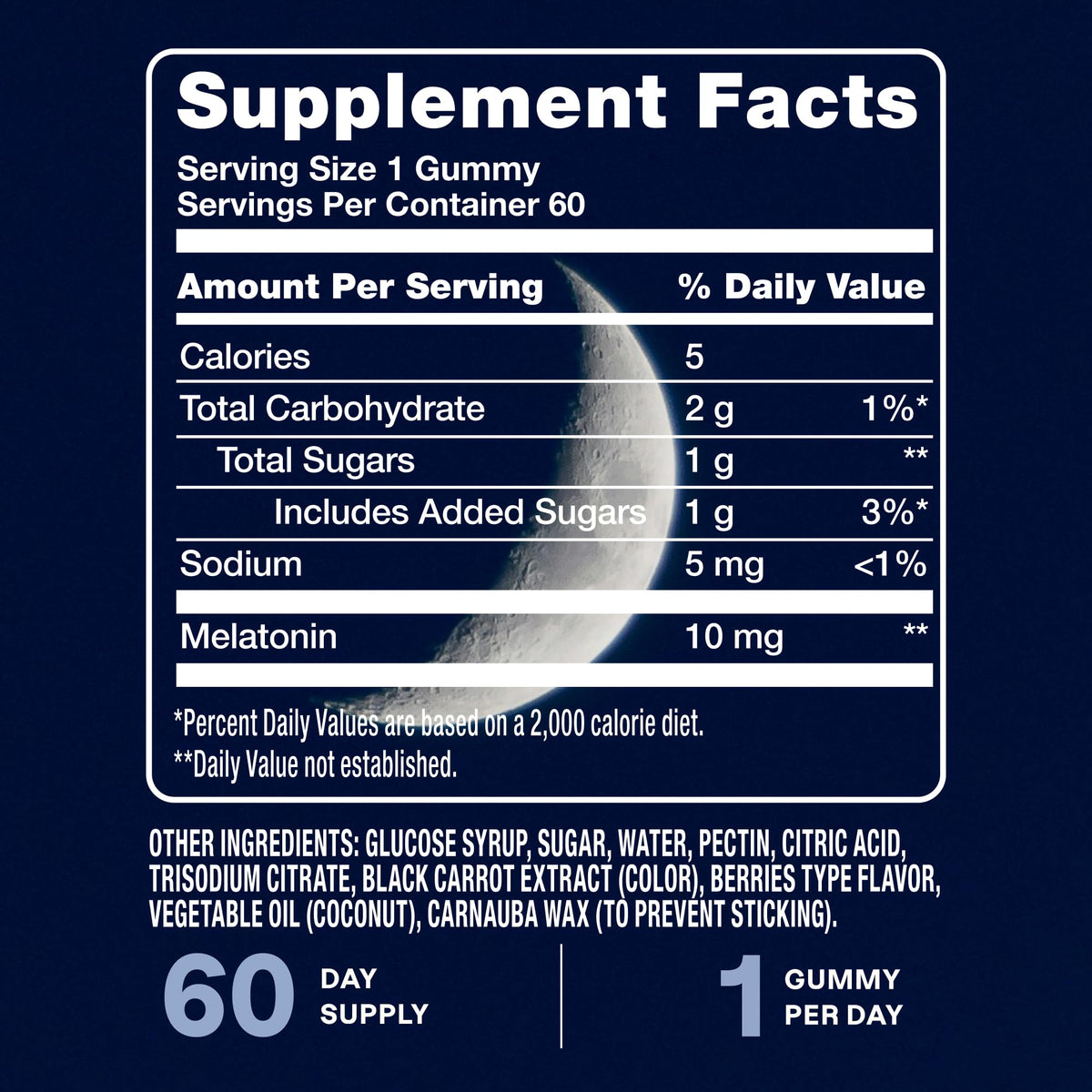 Gummies de mélatonine Cliganic avec un fond naturel