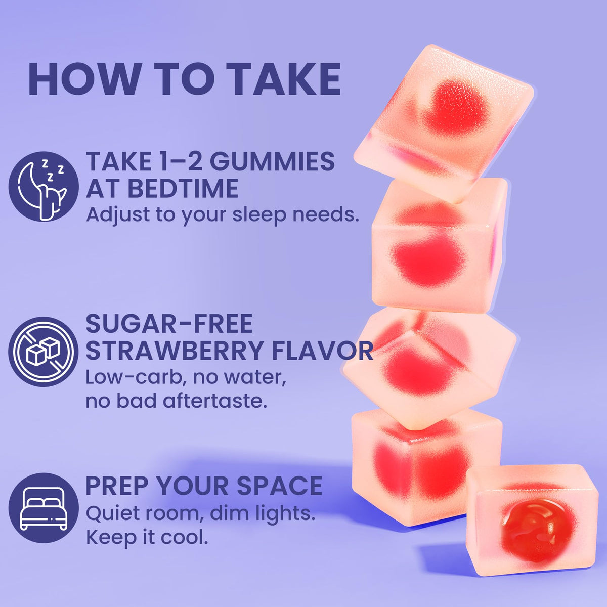 Gummies de mélatonine EnvyCure avec une ambiance daily wellness
