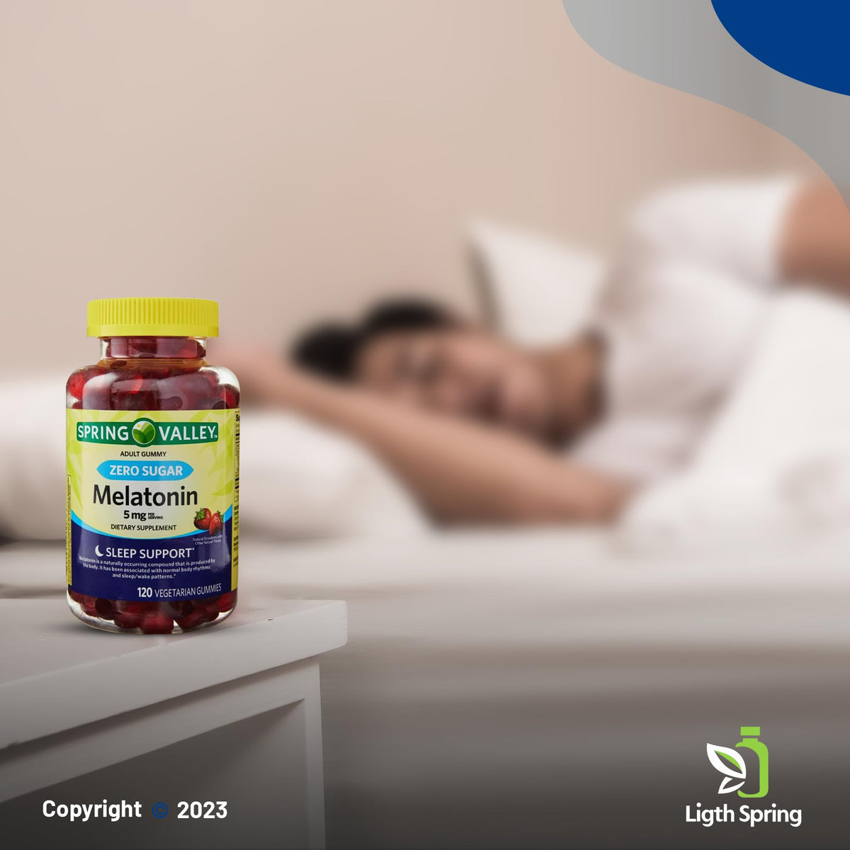 Gummies de mélatonine LightSpring avec des baies fraîches
