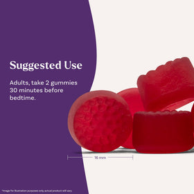 Gummies de mélatonine Natrol sur une table