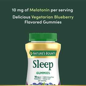 Gummies de mélatonine Nature's Bounty 10 mg, vue de côté