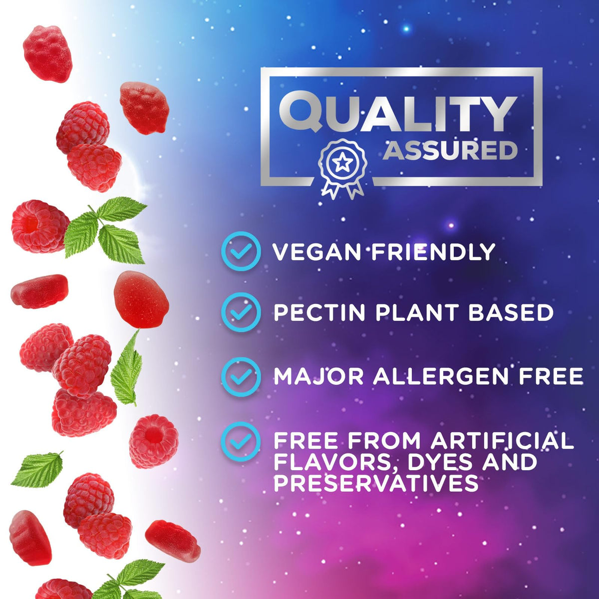 Gummies de Mélatonine Nature's Nutrition sur une table