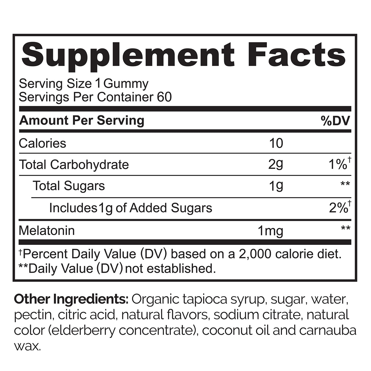 Gummies de mélatonine NATURELO, gummies sur une table