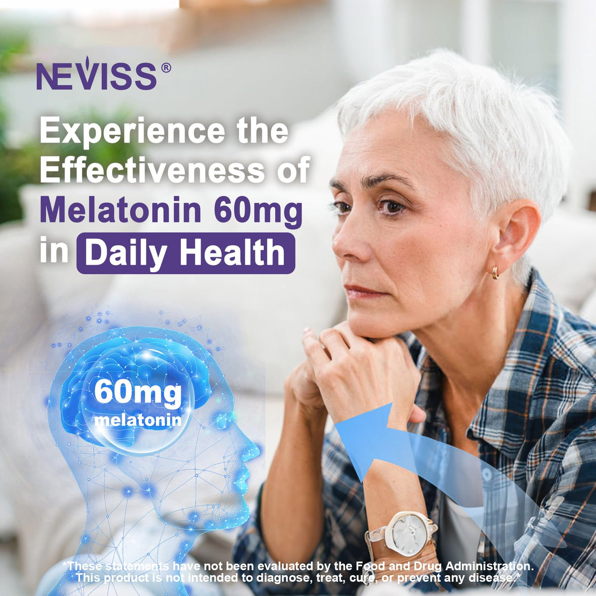 Gummies de mélatonine NEVISS avec ingrédients naturels