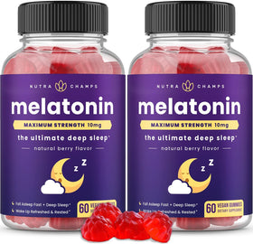 Gummies de mélatonine NutraChamps 120 unités avec emballage