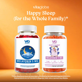 Gummies de Mélatonine pour Enfants VITA GLOBE, ingrédients affichés