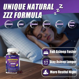 Gummies de mélatonine Verdigoris 20mg, paquet arrière