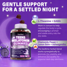 Gummies de mélatonine Veyttisy avec ingrédients naturels
