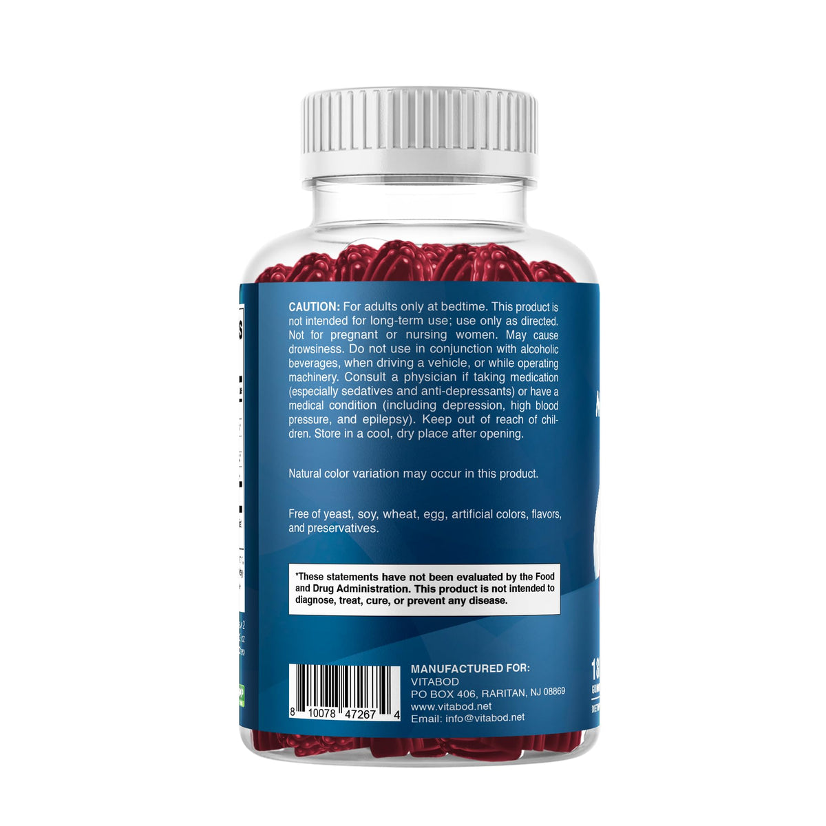 Gummies de Mélatonine Vitabod - Présentation en lifestyle