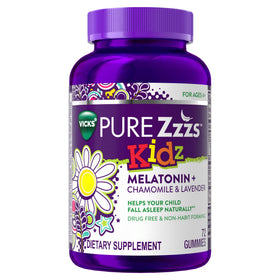 Gummies de mélatonine ZzzQuil Pure Zzzs Kidz 1 mg, vue de l'avant