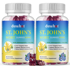 Gummies de millepertuis bio 600mg duwhot boîte avant vue