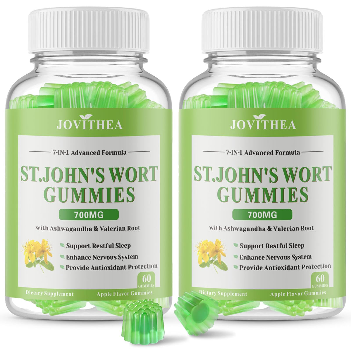 Gummies de Millepertuis JOVITHEA 700mg, 120 pièces, vue de face