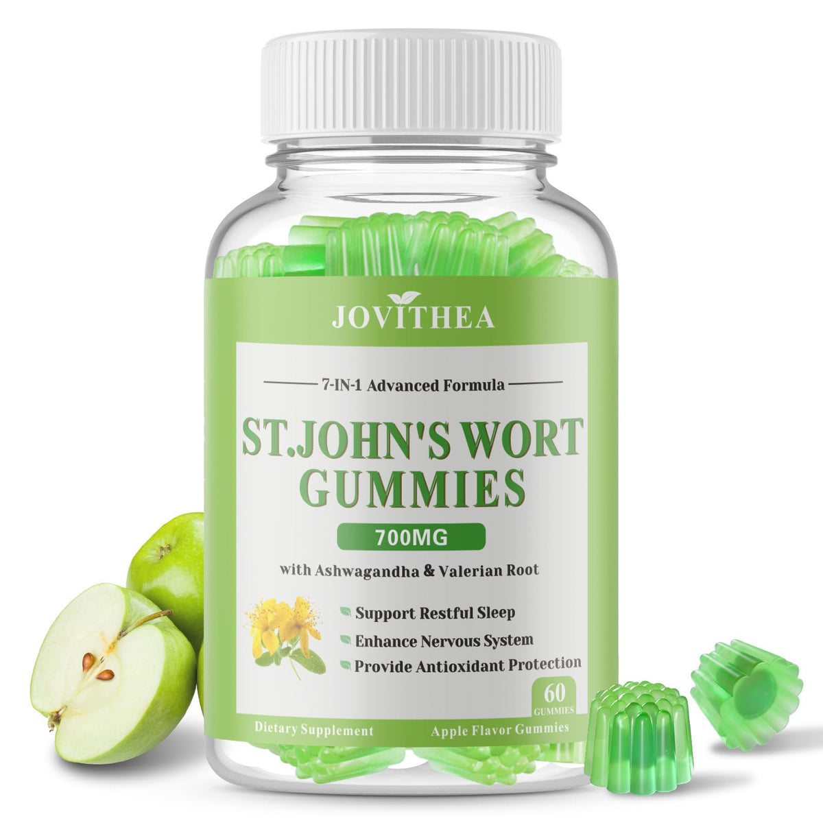 Gummies de millepertuis JOVITHEA 700mg, pot de 60 unités