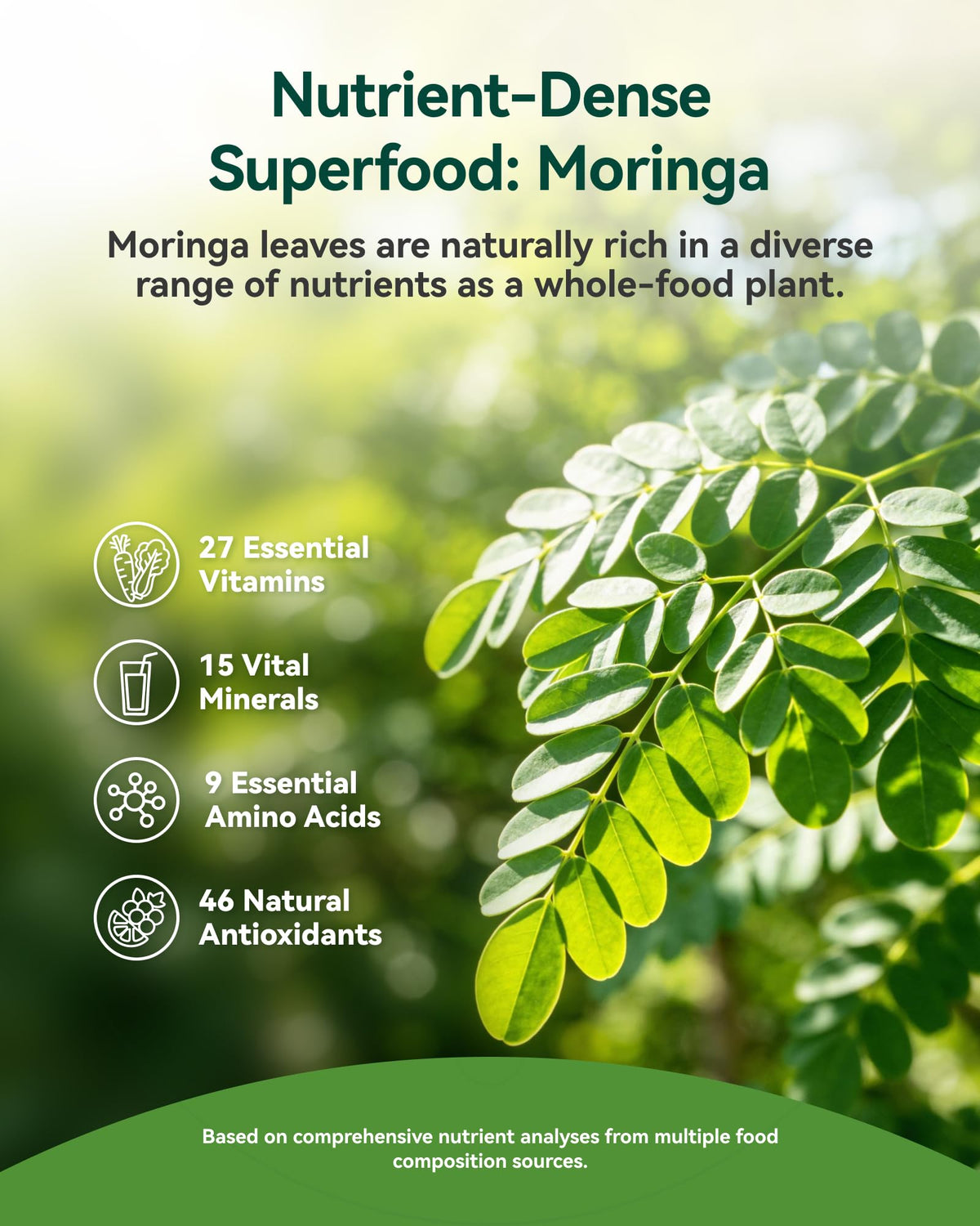 Gummies de Moringa Bio Inner Brightness sur une table
