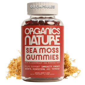 Gummies de Mousse d'Irlande ORGANICS NATURE saveur baie, vue de face