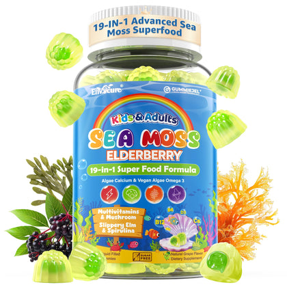 Gummies de Mousse de Mer EnvyCure 60 pièces avec emballage