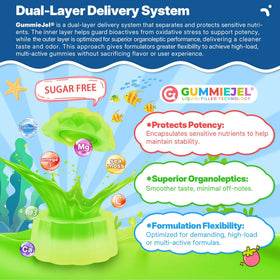 Gummies de Mousse de Mer EnvyCure en vue aérienne