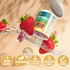 Gummies de Mousse de Mer FitVitality, zoom sur la texture