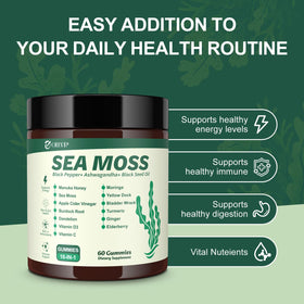 Gummies de mousse de mer GREVIP dans un bol