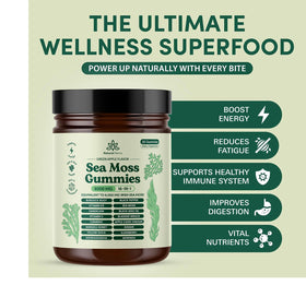 Gummies de Mousse de Mer Natural Rems, vue de l'arrière de l'emballage